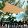 CelinaSun tenda parasole a vela giardino balcone HDPE polietilene traspirante rettangolare 2 x 3 m sabbia beige