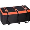 SUNORCHID Bauletto per traino 115 x 61 x 61 cm, 425 litri 600D PVC Car Cargo Trasportino impermeabile e anti-strappo Bauletto pieghevole per bagagli