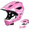 Lixada Casco Integrale per Bambini, Rimovibile per Bambini Ragazzi Ragazze Casco Protettivo per Ciclismo Skateboard Pattinaggio 52-56 cm