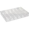 hünersdorff Cassetta a scomparti PP CLASSIC, 12 scomparti 225x335x55 mm, colore trasparente