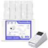SWIPARO® - Rotoli POS 57x30x12 - Rotolo 57mm x 9m x 12mm di carta termica per ricevute Bancomat - Rotolini compatibili con dispositivi POS - [50x]