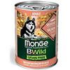 MONGE CANE UMIDO BWILD GRAIN FREE ADULTO BOCCONCINI SALMONE, ZUCCA E ZUCHINE 400 G