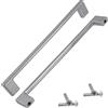 Aerzetix - Set di 2 Maniglie per Mobili Interasse 160mm - Porte Armadio Cassetto Decorazione Interno Arredamento Cucina Soggiorno Assemblaggio - in Metallo - Finitura Cromo