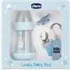 Chicco Set Lovely Baby Boy Biberon+Gommotto+Clip Succhietto Mesi 0+