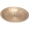 NKlaus Piastra portacandele Ø 10cm con puntale 1cm Portacandele in ottone Sottopentola candele comunione battesimo 2812