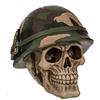 MIK Funshopping - Salvadanaio a forma di teschio (teschio con casco mimetico)