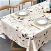 Plenmor Tovaglia Plastificata Quadrata, Tovaglia Antimacchia Quadrata Tovaglia Decorativa Tavolo da Salotto (Foglie Autunnali, 137x137cm)