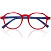 DE TOMASO 514 Rosso-Blu (+3,00) Occhiali da lettura per legere meglio