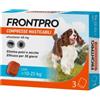 Frontline Frontpro Pulci E Zecche 3 Compresse Masticabili Cani 10-25 Kg 68 Mg