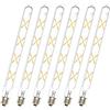 Ruihua 6Pezzi T30-300 Lampadina a Filamento LED E27 8W Vetro Pulito Bianco Caldo Tubo Luminoso(Corrisponde a una Lampada Alogena da 70W) 700LM Lampade a Risparmio Energetico,300 mm