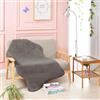 Teppich Wölkchen Tappeto Soffice Di Pelliccia Finta Di Coniglio - Decorazione Da Salotto - Tappeto Di Pelliccia Lavabile Come Tappetino Da Letto - Grigio Scuro - Pelliccia 80x120cm