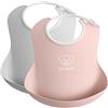 BabyBjörn Bavaglino, 2 pz, Grigio/Rosa chiaro