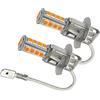 Ruiandsion - 2 lampadine a LED H3, 10-16 V, super luminose, 2835, 18 SMD, 3000 K, colore giallo, sostituisce per fendinebbia o luci di marcia diurna DRL