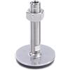 Ganter Normelemente GN 41-40-M16-150-D3-UK 41-40-M16-150-D3-UK-Piedini regolabili in acciaio inox | Gomma vulcanizzata, argento, Gewinde d2: M16X150