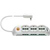 Vimar FP00531.X.B Presa multipla con interruttore luminoso, 3 prese universali Sicury, 6 Biprese Sicury, cavo 5 m