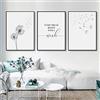 Nordic ideas - Tele per decorazione di parete, motivo: natura, paesaggio, quadro moderno di design, stampe su tela, bianco e nero, per arredo soggiorno, a, M(30X40CM) Pas de cadre
