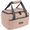 edihome, Borsa Termica Porta Pranzo, Borsa Frigo Piccola, 8L, Lunch Box, Porta Pranzo Termico, Borsetta, per Lavoro, per Viaggio, Blu, Beige e Grigio (Beige)