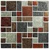 CONPHERON 5 Fogli Mosaico Carta Adesivi Sticker Decorativi per Piastrelle Cucina Vinile Impermeabile PVC Autoadesivo Carta da Parati per Bagno Cucina, 30X30cm, Mosaico 8