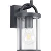 Klighten Lampada da Parete Esterno E27, Vintage Applique da Parete industriale, Antracite, Luci da parete Esterno, Lampada da Muro Per Giardino Portico, 40W Max, IP44, Non Inclusa Lampadina