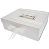 WHITE COTTON CARDS - Scatola dei ricordi per 60 ° Compleanno, Grande, Bottiglie di Profumo, Colore: Bianco