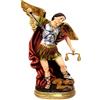DRW Figura Arcangelo San Michele con Bilancia Altezza, Multicolore, 40 cm Alto