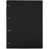 aoory Raccoglitore per quaderno a righe, formato A4, ricaricabile, con copertina in pelle Nero