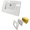 TOT ELECTRIC Segnapasso led con sensore di movimento per scatola 503 da incasso a parete luce notturna con placca Bianco Luce Naturale (001BN)