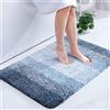 Homaxy zerbino Ingresso casa 60 x 90 cm,Tappeto Entrata Interno Resistente Sporco, Morbido e Lavabile Zerbino da Interni per Interno, Antiscivolo e Essorbente zerbino, blu