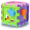 Jamara 460579 Creative Cube - Cubo a Forma di cubo Che favorisce Le abilità motorie, 10 Forme in 5 Diversi Colori, 2 Forme a 5 Lati, Specchio colorato