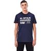 G-STAR Uomo Graphic 8 T-Shirt, Nero (dk black D14143-336-6484), L