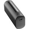 Cellularline | Power Bank THUNDER 5000 | Caricabatterie Portatile Extra Compatto 12W dotato di Porta USB-C - Colore Nero