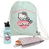 NERTHUS FIH 962 Set Hello Kitty Borsa in Bocciolo + Zaino + Bottiglia Ultraleggera in Alluminio 500 ml