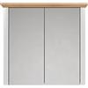 trendteam smart living Landside - Armadietto a specchio, grigio chiaro, rovere Artisan, 78 x 73 x 24 cm