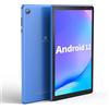 PRITOM Tablet Android 12 da 10 pollici, 2 GB di RAM, 32 GB di ROM, 6000 Mah, espandibile fino a 512 GB, schermo Android IPS, Wi-Fi, Bluetooth, tablet PC (blu)