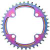 YBEKI Corona Rotonda Bici 104BCD 32-38T | Alluminio Aeronautico 7075-T6 CNC | Design Narrow-Wide Anti-Caduta | Compatibile 8-11V MTB/Road
