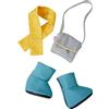 HABA 306579 - Set di vestiti accessori per bambole dai 1,5 anni in su, colorato