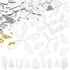 PH PandaHall 180pz Specchio Strass da Cucire 10 Stile Cucire su Specchio Acrilico Diamante Cristallo Piatto Specchi Perline Acrilico con Foro per Costume Abiti Da Sera Abbigliamento