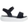 DR.SCHOLL'S Div.Footwear BOCA Sandal Strap Textile+Leather Woman Black Mis 38