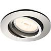 Philips Lighting Donegal Faretto da Incasso, Attacco GU10, Rotonda, Cromato Satinato
