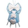 Micocca Baby Fiocco Nascita Azzurro con orsetto e Nome Personalizzato Ricamato Made in Italy