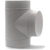 Vent Systems Ø100mm Connettore canale Adattatore Adattatore a 3 vie ABS Plastica/Splinter per tubo a forma T Round Tubi Connettore-Vanono a ventole Air Fannello Ventilazione T-Connector
