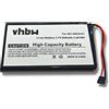 vhbw batteria compatibile con Garmin Nüvi 150T, 2545, 2545LM navigatore GPS (930mAh, 3,7V, Li-Ion)