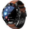 HUIKDY 4G Smart Watch Android 11.0 Fitness GPS Sport Orologio da polso 1.6 Touch Screen Bluetooth Activity Tracker Call Video 5MP + 8MP Dual HD Camera Orologi 6GB + 128GB, SIM Card (D)