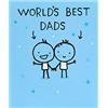 UK Greetings World's Best Dads Super Dads Unite! - Biglietto di auguri per la festa del papà, stile contemporaneo