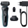 Braun Rasoio elettrico Braun Series 5 ricaricabile con 3 lame Nero/Azzuro