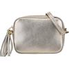 SH Leder Chiara G209 - Borsa a tracolla in vera pelle, con chiusura lampo, 21 x 15 cm, gold, S