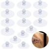 HLIWS Maniglia adesiva,15 Pezzi Maniglia Finestra,Pomelli Cristallo per Mobili,senza foratura,Per Porte e Finestre,Armadi,Cassetti,Armadi(Trasparente)