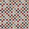 Kt KILOtela - Tessuto Arredo Tappezzeria, Jacquard Gobelin, Rivestire Poltrone, Divani, Testiera Letto, Cuscini, 100 cm Lunghezza x 280 cm Larghezza, A Scacchi, Piccolo, Multicolore, Beige - 1 Metro
