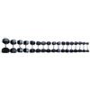 TOORX PROFESSIONAL LINE Toorx Manubrio Gommato con Testa Esagonale Peso 50 kg