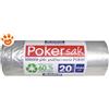 Bama Pattumiera Componibile Poker Set 20 Lt (28x40x31cm) - Confezione da 20 Sacchetti 65×54
